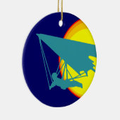 retro hang glider keramisch ornament (Rechts)