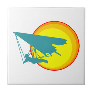 retro hang glider tegeltje