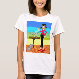 Retro Hanukkah en Martini T-shirt