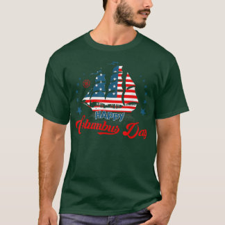 Retro Happy Columbus Day, Columbus Day Mannen Vrou T-shirt