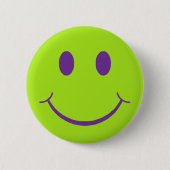 Retro Happy Face Ronde Button 5,7 Cm (Voorkant)
