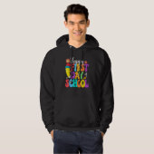 Retro Happy First Day Of School Teacher Back To Sc Hoodie (Voorkant volledig)