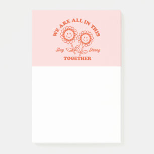 Retro Happy Flower Graphic Post-it® Notes