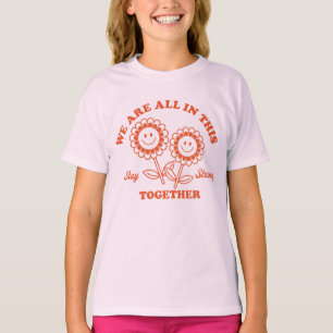 Retro Happy Flower Graphic T-shirt