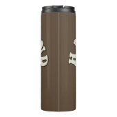 Retro Happy Mind Happy Life Thermosbeker (Achterkant)