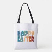 Retro Happy Pâques Typographie | Sac fourre-tout (Dos)