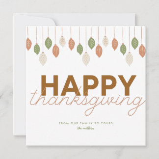 RETRO HAPPY THANKSGIVING | WENSKAART KAART