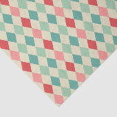 retro harlekijn geometrisch patroon tissuepapier (Detail)