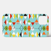 Retro Harlequin Motif iPhone 6/6S Coque (Verso (horizontal))