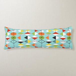 Retro Harlequin Patroon Body Kussen