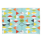 Retro Harlequin Pattern Pillowcase Kussensloop (Voorkant)