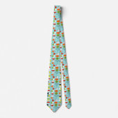 Retro Harlequin Pattern Stropdas (Voorkant)