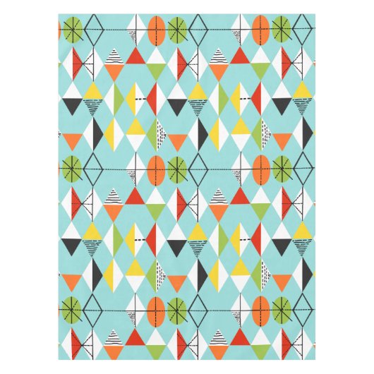 Retro Harlequin Pattern Tablecloth Tafelkleed (Voorkant)