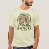 Retro Harriman State Park Hike Sunset T-shirt (Voorkant)