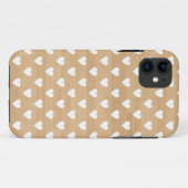 Retro harten achtergrond achtergrond grijs hartrit Case-Mate iPhone case (Achterkant (horizontaal))