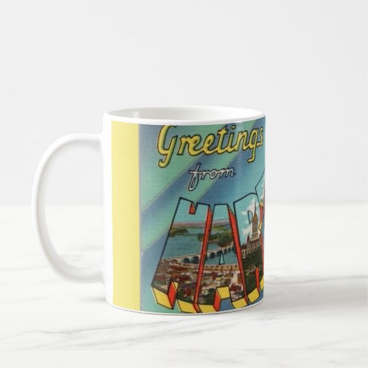 Retro Hartford Connecticut Mok (Links)