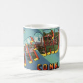 Retro Hartford Connecticut Mug (Devant droit)