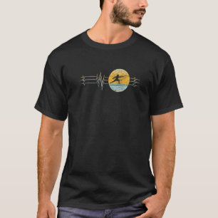 Retro hartslag Omheining Sport Lifeline T-shirt
