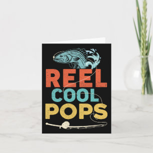 Retro Hasp Cool Pops Vissen Vaderdag Visser Kaart