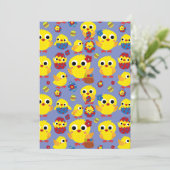 Retro Hatch Easter Eggs Aankondiging (Staand voorkant)