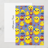 Retro Hatch Easter Eggs Aankondiging (Voorkant / Achterkant)