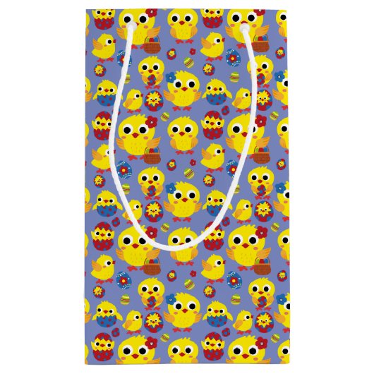 Retro Hatch Easter Eggs Klein Cadeauzakje (Achterkant)