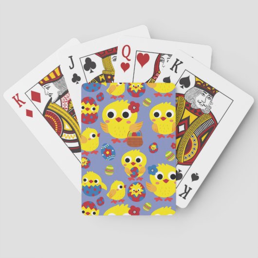 Retro Hatch Easter Eggs Pokerkaarten (Achterkant)