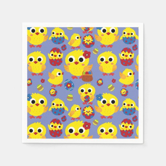 Retro Hatch Easter Eggs Servet (Voorkant)