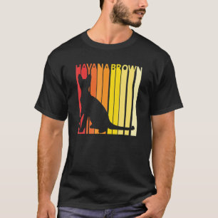 Retro Havana Bruine Kattenras Eigenaar Gi T-shirt