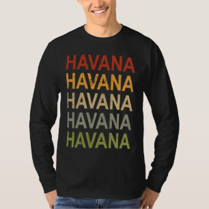Retro Havana Cuba Reizen Trots Cubaan Havana T-shirt