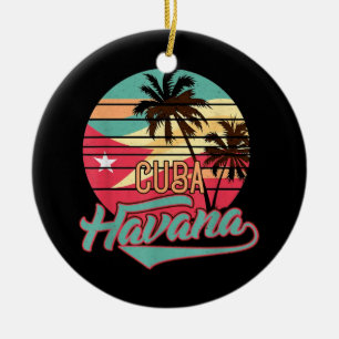 Retro Havana Cuba T-shirt  Keramisch Ornament