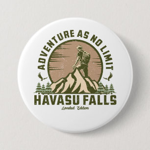 Retro Havasu Herfsten Hike Sunset Ronde Button 7,6 Cm