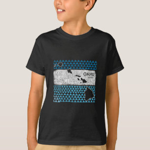 Retro Hawaiaans Eiland Oahu Hawaii Vulkaan Vakanti T-shirt