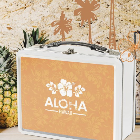 Retro Hawaïaanse Aloha Groet Lunchbox