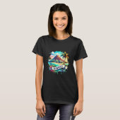 Retro Hawaii Map T-Shirts – Vintage usa map (Devant entier)