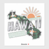 Retro Hawaii Sticker (Vel)