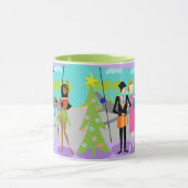 Retro Hawaiiaanse Mok van Kerstmis (Midden)