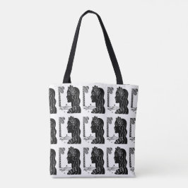 Retro Hawaiian Hula Girl Tote Bag