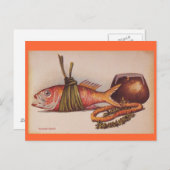 Retro Hawaiian Luau Briefkaart (Voorkant / Achterkant)