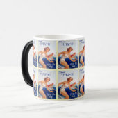 Retro Hawaiian Surf Adventure Magische Mok (Voorkant links)