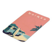 Retro Hawaiian surf Magneet (Linkerzijde)