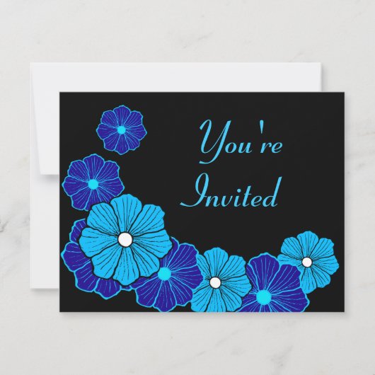 Retro Hawaiian Uitnodiging (Voorkant)