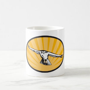 Retro Hawk Flying Koffiemok
