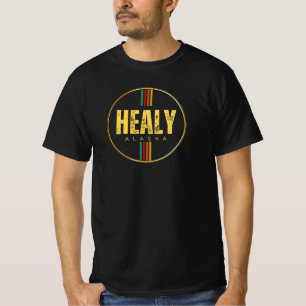 Retro Healy Place Alaska State 70s Groovy T-shirt
