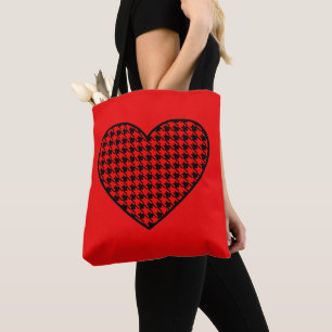 Retro Heart Canvas tas