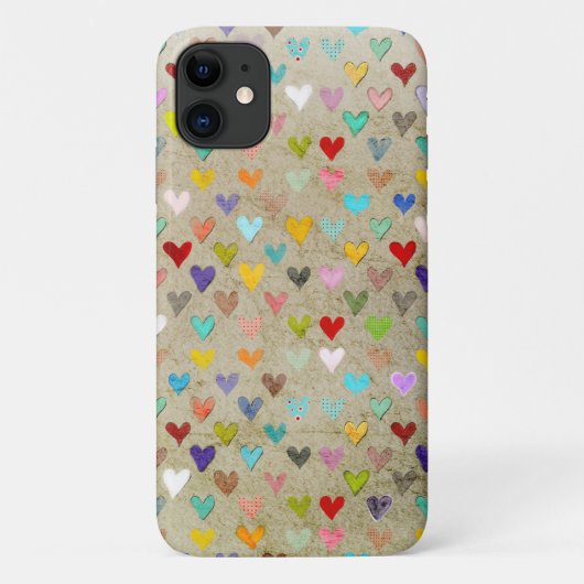 Retro Hearts Case-Mate iPhone Case (Achterkant)