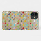 Retro Hearts Case-Mate iPhone Case (Achterkant (horizontaal))