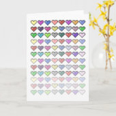 Retro Hearts Kaart (Gele Bloem)