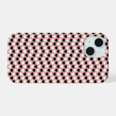 Retro Hearts Pink Black & White (Verso Horizontal)