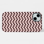 Retro Hearts Pink Black & White (Verso Horizontal)